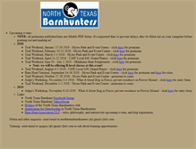 Tablet Screenshot of northtexasbarnhunters.org